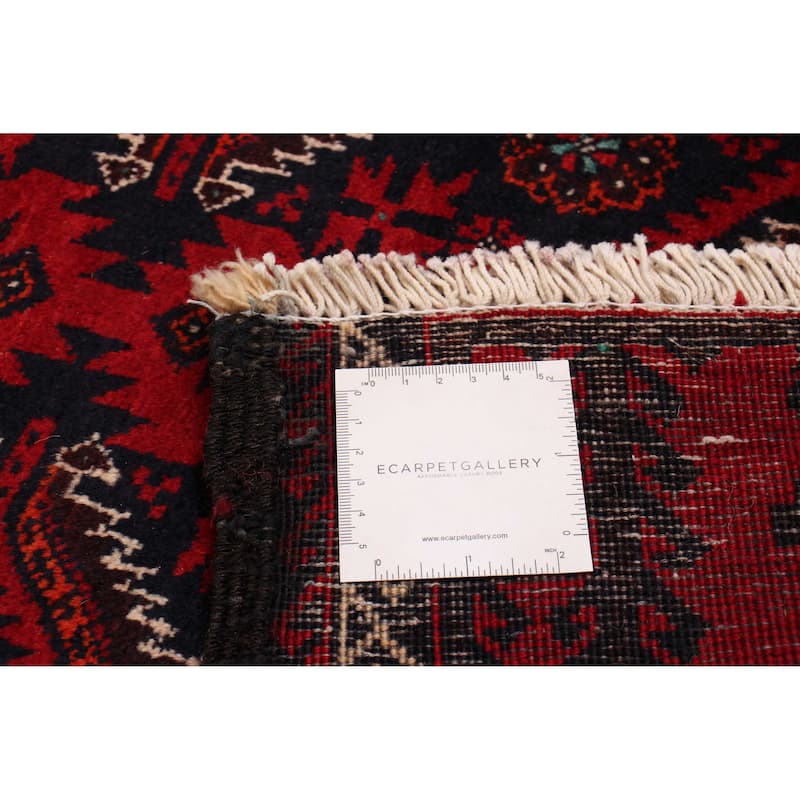 ECARPETGALLERY Hand-knotted Royal Baluch Red Wool Rug - 3'5 x 6'0