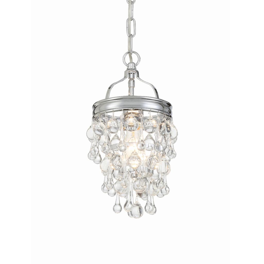 Crystorama Lighting Group Calypso Single Light 7-1/2" Wide Chandelier