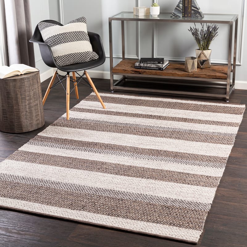 Artistic Weavers Karie Modern Stripe Area Rug - 8' x 10' - Brown/Cream