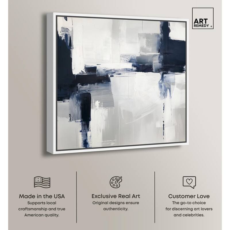 Porcelain Blue on White II Canvas by Art Remedy