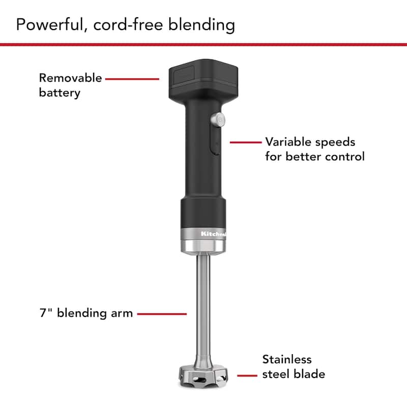 KitchenAid Go Cordless Hand Blender with Battery