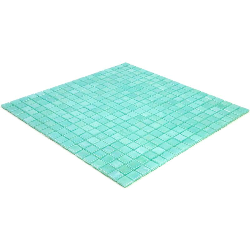 Apollo tile 12" x 12" Skosh Glossy Winter Green Glass Tile (18.69 sq ft/case) - 20 Pack
