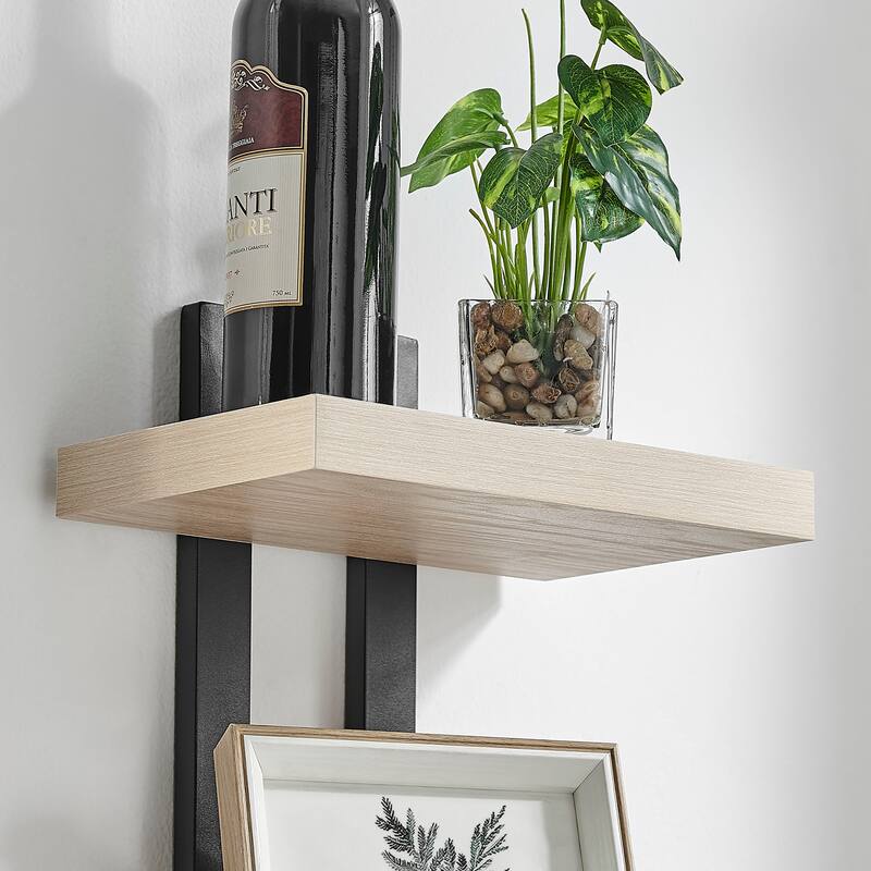 Danya B. 4-Tier Ladder Bracket Floating Wall Shelves