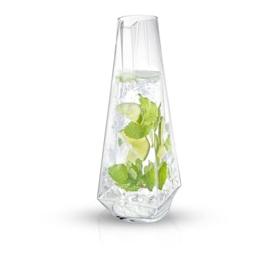 JoyJolt Infiniti Beverage Pitcher 43Oz Deluxe Glass Pitcher - 43 oz