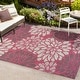 preview thumbnail 6 of 200, JONATHAN Y Floral Textured Weave Indoor/Outdoor Area Rug