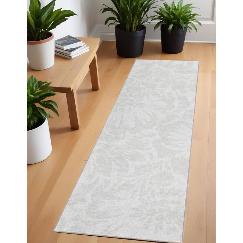 Falu Botanic Elegance Weather Resistant Blended Style Outdoor Rug