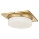 preview thumbnail 11 of 10, 13-in Antique Brass LED Flush Mount