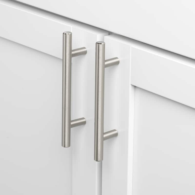 GlideRite 6-inch Solid Stainless Steel Finished Smooth Cabinet Bar Pulls (Case of 25)
