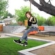 preview thumbnail 2 of 3, Disc Seat Swing - Kids Monkey Rope Tree Zip Line Swings for Play Set, Tree, Outdoor Backyard, Playground Fun, Orange - N/A