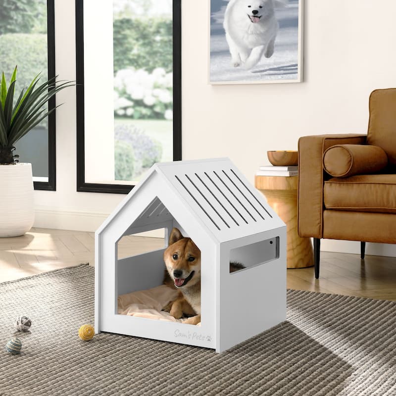 Forest 23'' Dog House In White Oak - 23