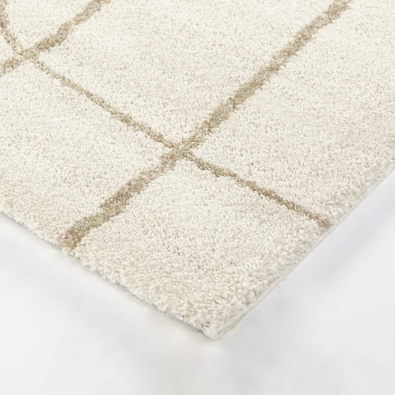 Descartes Abstract Modern Area Rug - 5' 3" x 7' - Tan