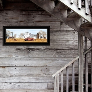 TrendyDecor4U Farmhouse "Autumn on Farm" Framed Print Wall Art by Billy ...