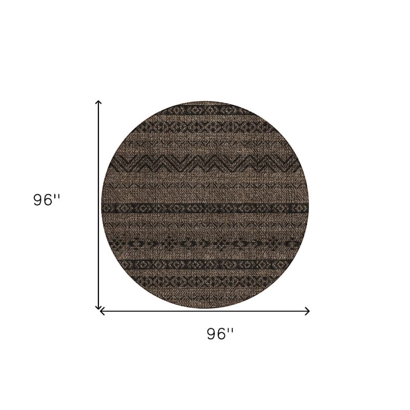 HomeRoots Southwestern Transitional Rectangle Outdoor Rug