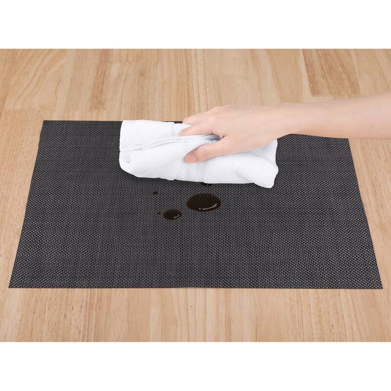 Set of 8 Placemats, PVC Placemats for Dining Table Decor Washable - 18*12in