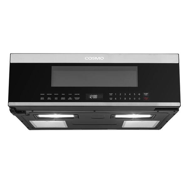slide 2 of 12, Cosmo COS-3012ORLP1SS 30 in. Slim Over the Range Microwave with Automatic Presets, Soft Touch Controls and 1.2 cu. ft. Capacity