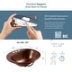 preview thumbnail 10 of 11, Seville Aged Copper 20" Oval Drop-In Bath Sink with Ashfield Faucet Kit