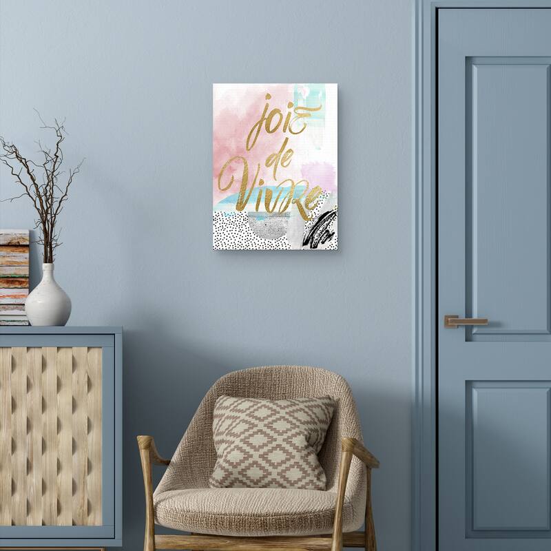 Joire de Vivre Gold Canvas Art Print