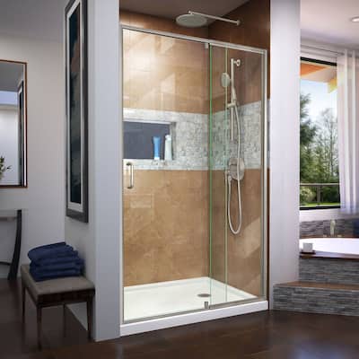 DreamLine Flex 38-42" W x 72" H Semi Frameless Pivot Shower Door