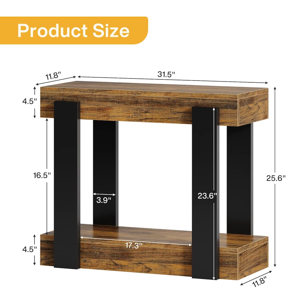 31.5 Inch Narrow Side Table for Living Room
