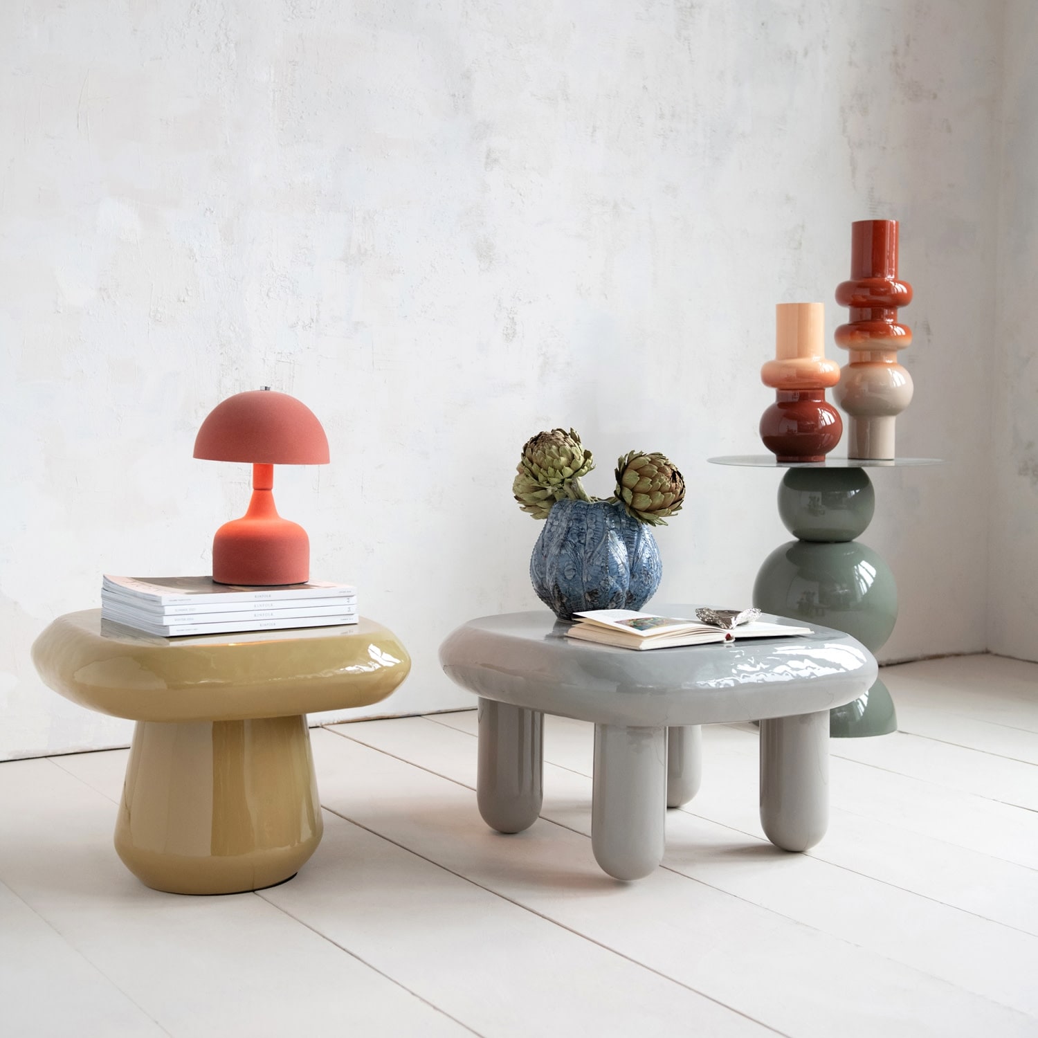 Enameled Metal Table - Overstock - 43246616