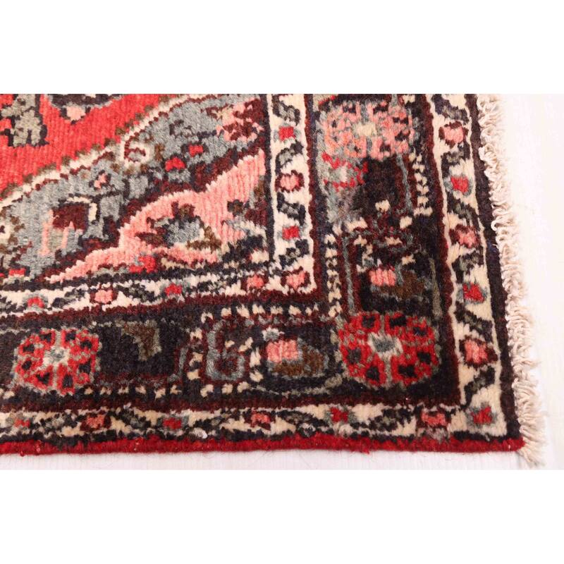 ECARPETGALLERY Hand-knotted Andelz Red Wool Rug - 2'8 x 11'6