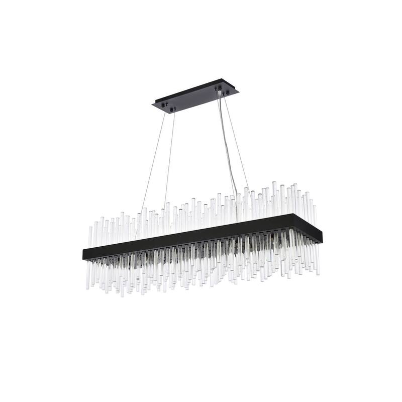 Indigo Home 42 inch rectangle crystal pendant