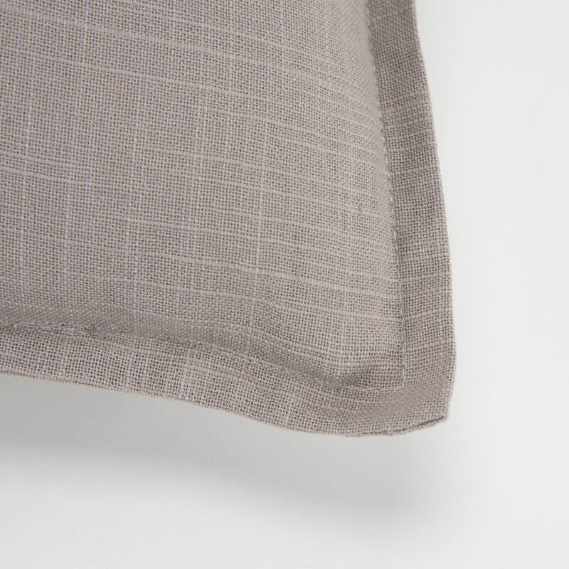 Rizzy Home Cotton Slub Solid Decorative Throw Pillow