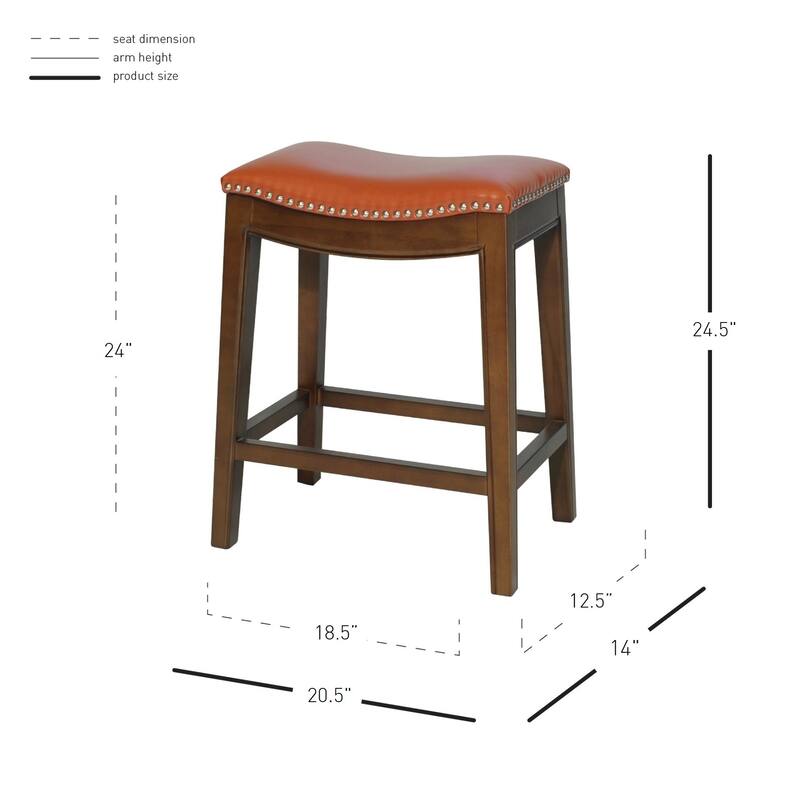 NPD Furniture Elmo Bonded Leather Counter Stool