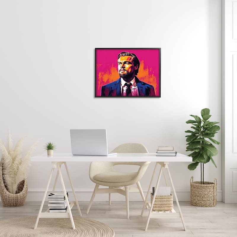 Stupell Leonardo DiCaprio on Framed Giclee Art Design by Birch&Ink