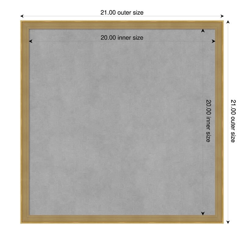 Amanti Art Incline Black Framed - 21 x 21 in - Incline Dark Gold