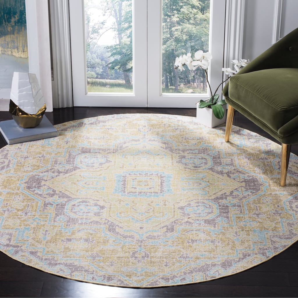 SAFAVIEH Windsor Heddy Shabby Chic Oriental Polyester Rug