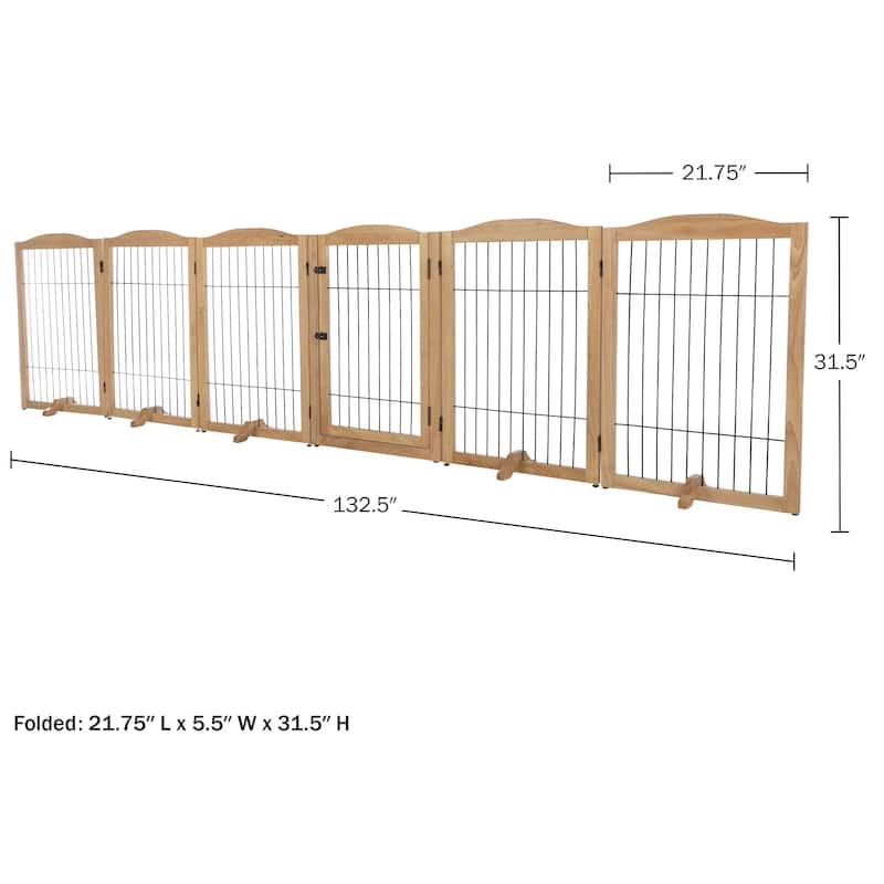 PETMAKER 6-Panel Foldable Pet Gate - N/A