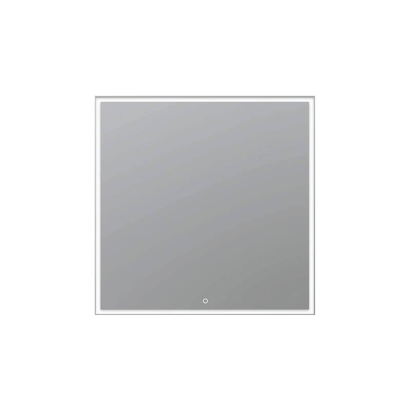 AQUADOM Edge 30" Led Lighted Mirror for Bathroom with Defogger, Touch Control. - 30"x32"x1.5"