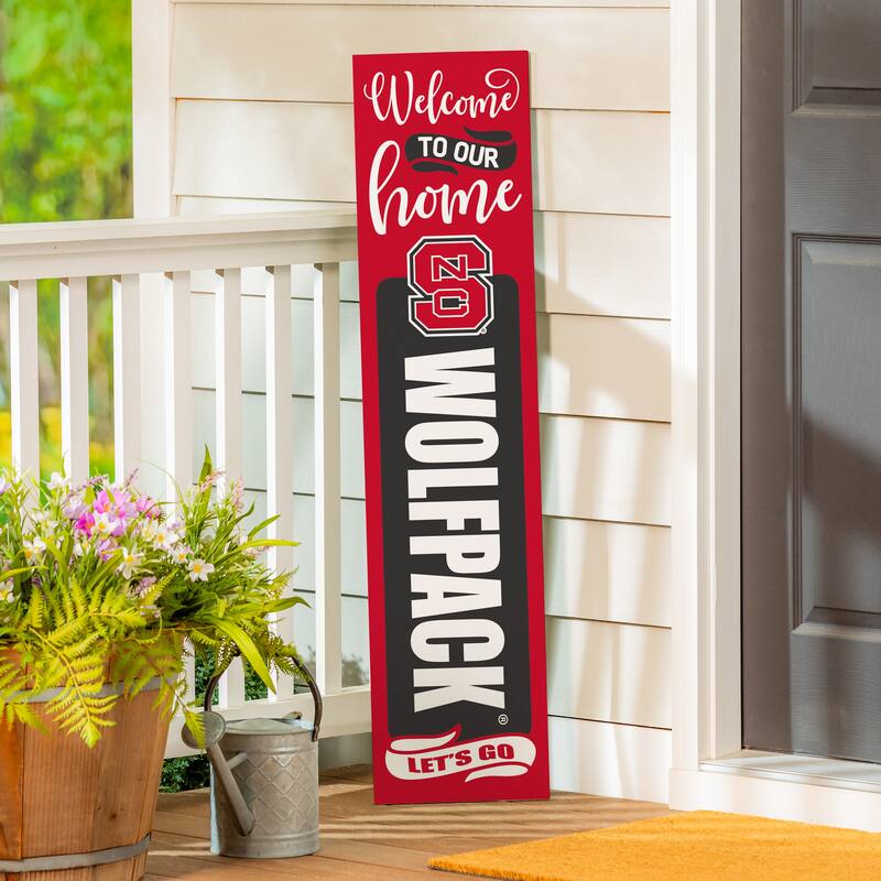 47" Double Sided Seasonal Porch Leaner, North Carolina State University - 47" x 11.25"