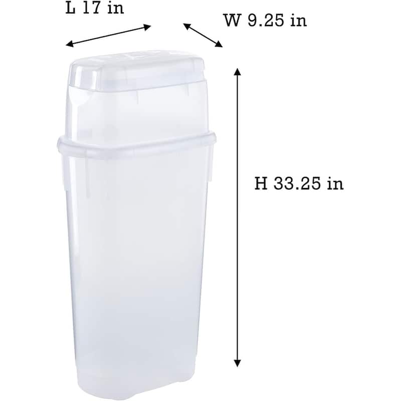 Rubbermaid Wrap N Craft Plastic Storage Container for Wrapping Paper and Crafting Supplies - 17.12 x 10 x 26.75 inches