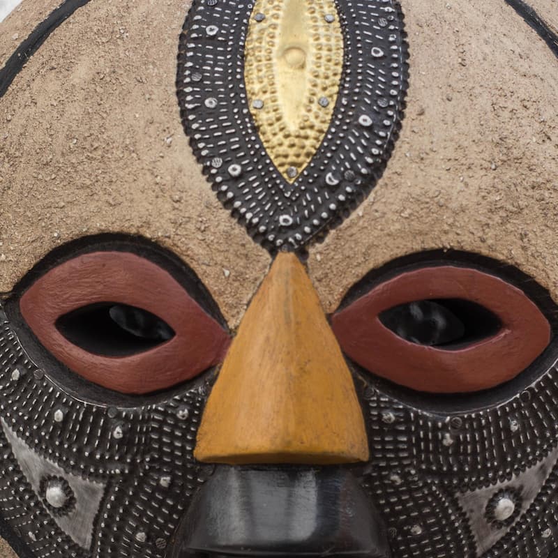 Novica Handmade Third Eye African Wood Mask