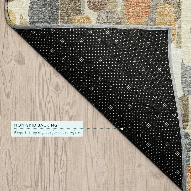 Machine Washable Indoor/ Outdoor Contemporary Drew Chantille Rug