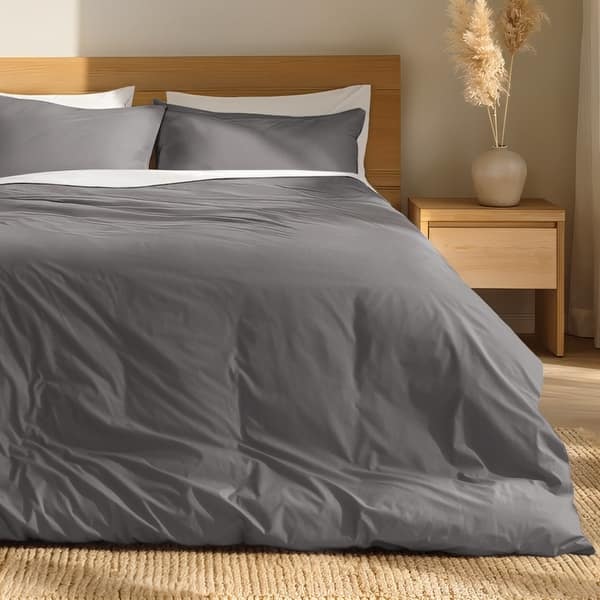 Duvet Cover Set - Grey - Queen