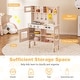 preview thumbnail 7 of 8, Costway Height Adjustable Play Kitchen Wooden Kitchen Playset with - See Details