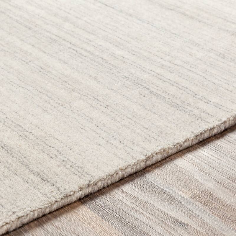 Viteri Handmade Solid Wool Blend Area Rug