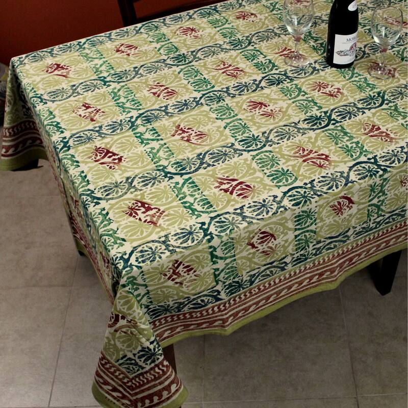 Cotton Sun-kissed Floral Tablecloth Collection