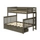 preview thumbnail 23 of 25, Max and Lily Twin over Full Bunk Bed with Ladder and Storage Drawers