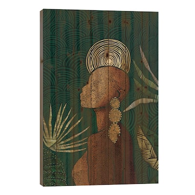 Vea (Teal) Print On Wood by Bria Nicole - Multi-Color