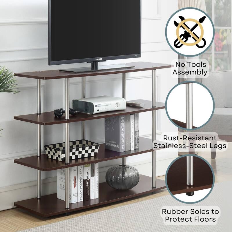 Convenience Concepts Designs2Go XL 55 inch Highboy 4 Tier TV Stand