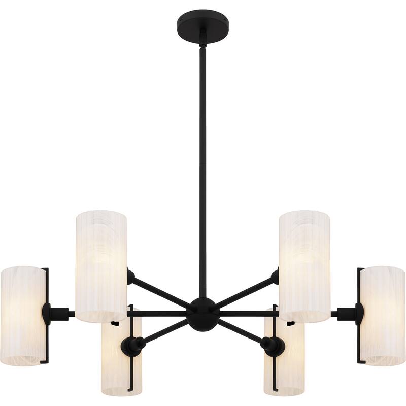 Curran 6-Light Matte Black Chandelier