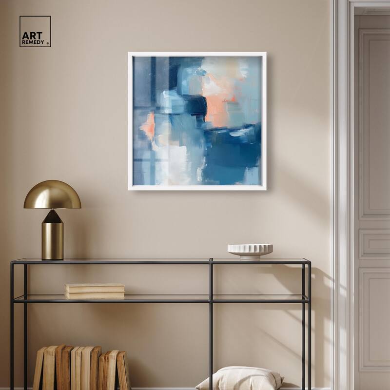 Whispering Blue I Shadowbox by Art Remedy