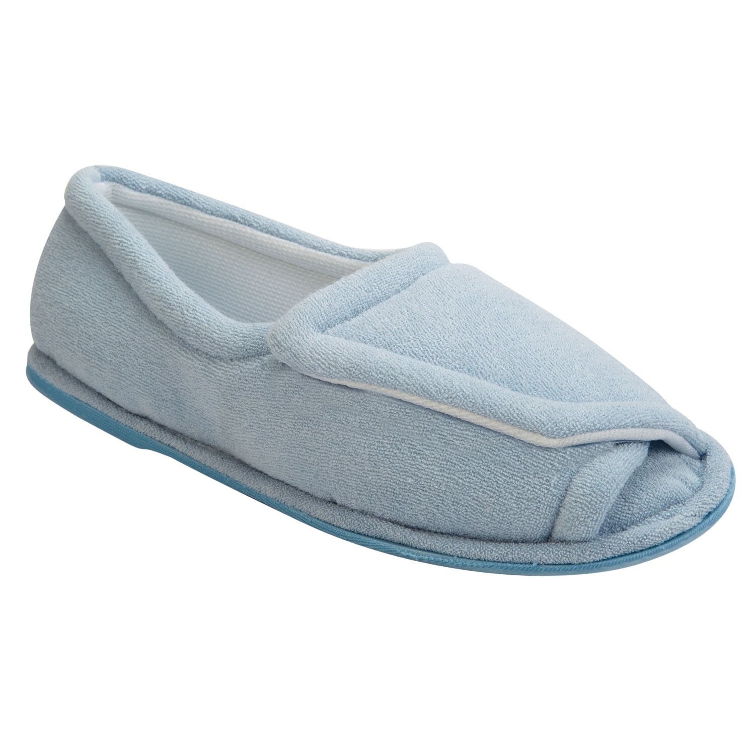 Shop Women S Clinic Comfort Terry Cloth Slippers Light Blue