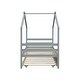 preview thumbnail 32 of 36, Twin Size House-shaped Platform Bed with Pull-out Trundle