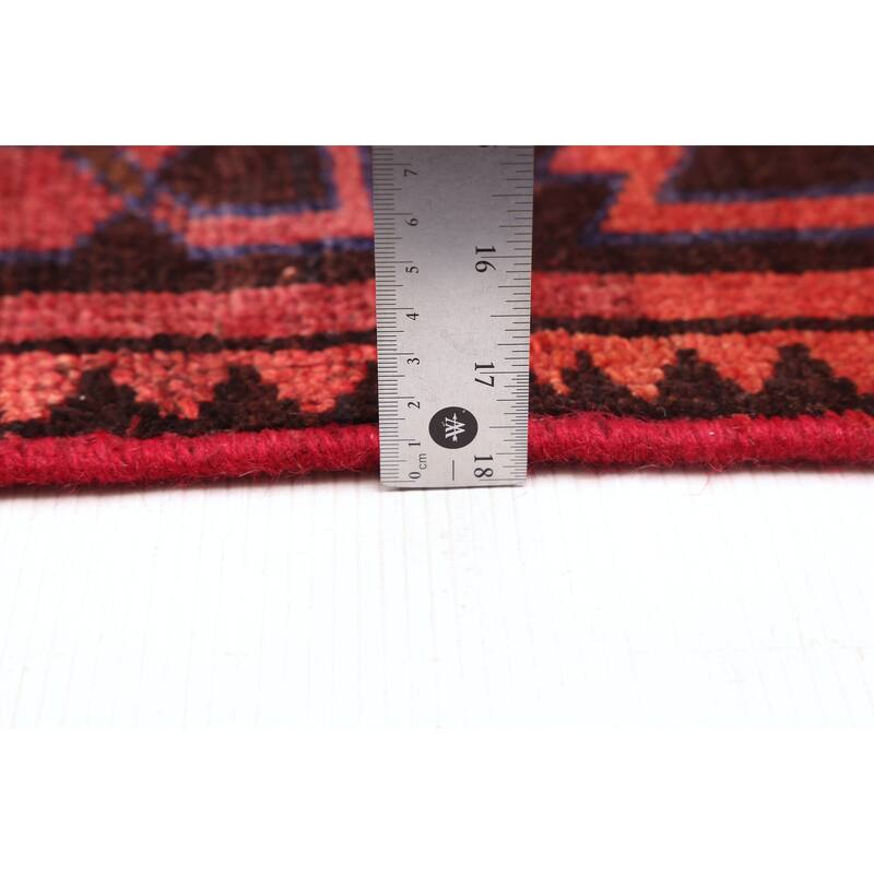 ECARPETGALLERY Hand-knotted Melis Vintage Red Wool Rug - 5'5 x 7'9