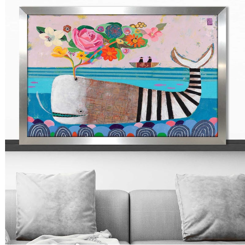 "Spring Whale" by Nathaniel Mather Print on Acrylic